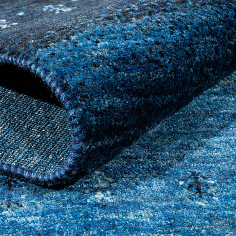 Gabbeh Teppich - Loribaft Perser - 288 x 197 cm - blau