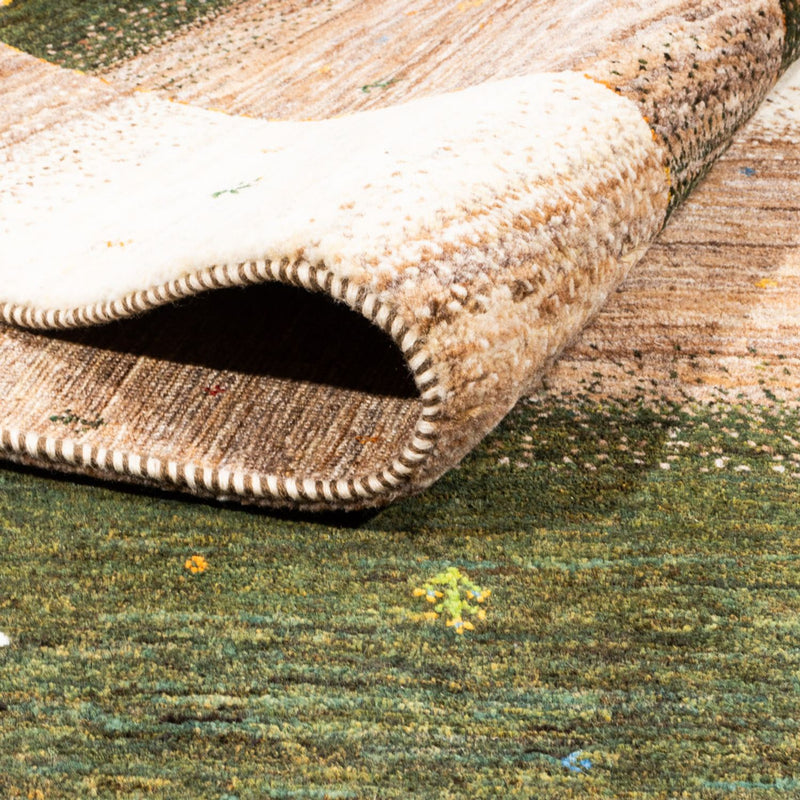 Gabbeh Teppich - Loribaft Perser - 228 x 179 cm - natur