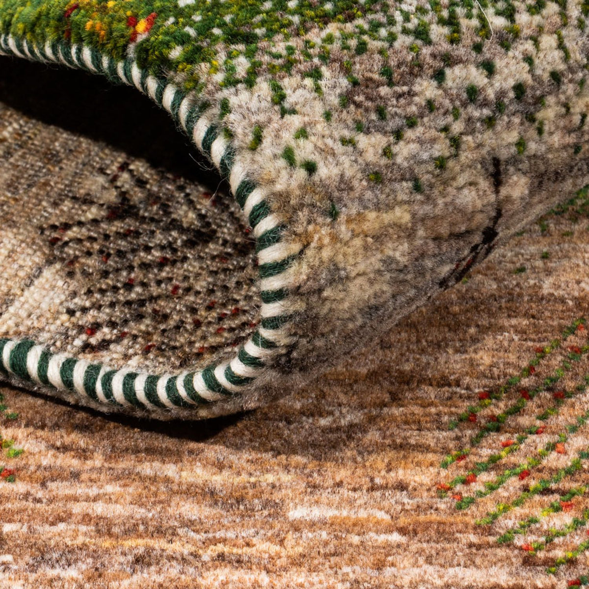 Gabbeh Teppich - Loribaft Perser - 174 x 117 cm - grau