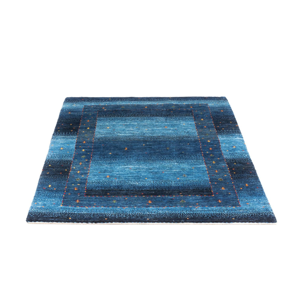 Gabbeh Teppich - Loribaft Perser - 148 x 98 cm - blau