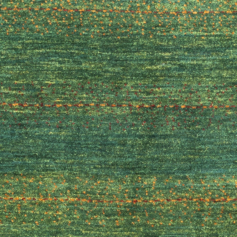 Gabbeh Teppich - Loribaft Perser - 122 x 80 cm - grün