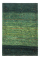 Gabbeh Teppich - Loribaft Perser - 132 x 90 cm - grün