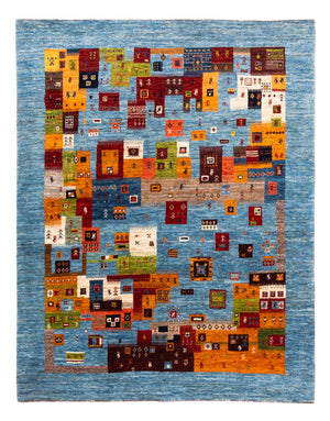 Gabbeh Teppich - Loribaft Perser - Royal - 198 x 155 cm - mehrfarbig