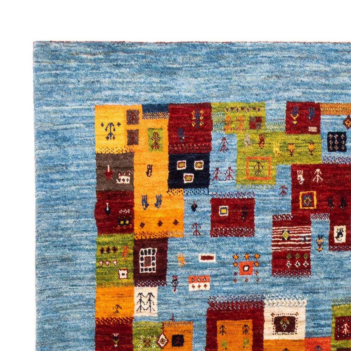 Gabbeh Teppich - Loribaft Perser - Royal - 198 x 155 cm - mehrfarbig