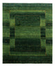 Gabbeh Teppich - Loribaft Perser - 184 x 154 cm - grün