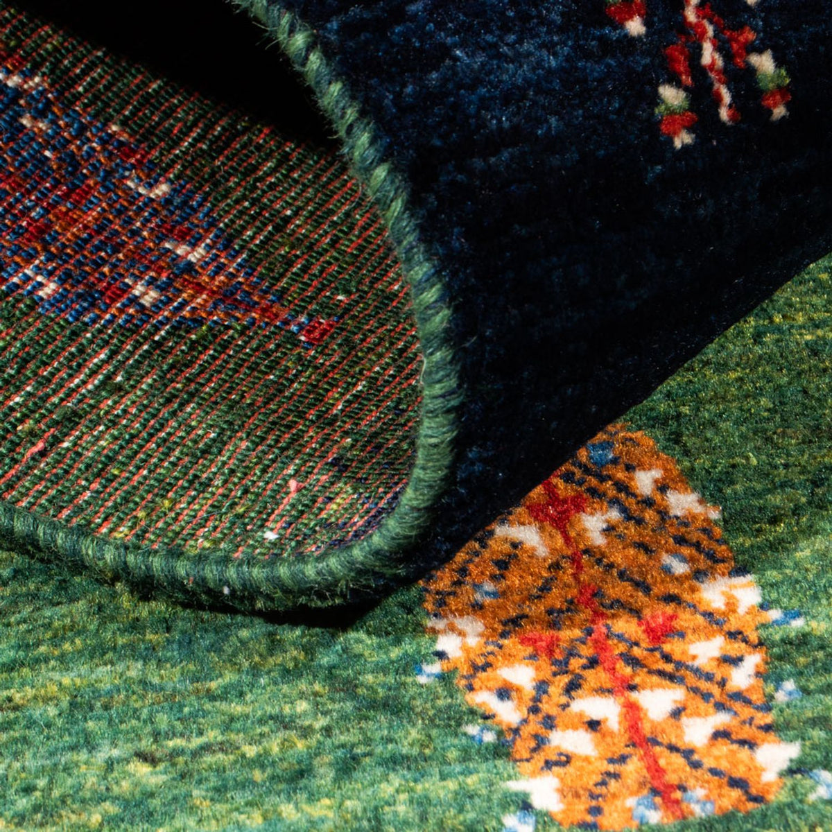 Gabbeh Teppich - Loribaft Perser - Royal - 133 x 83 cm - mehrfarbig