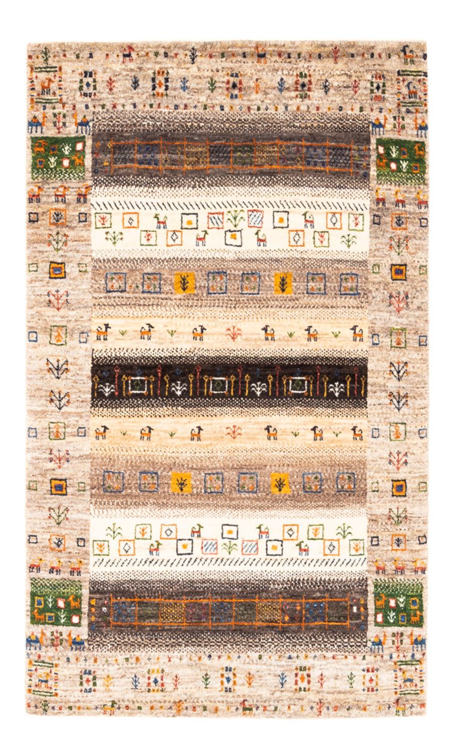 Gabbeh Teppich - Loribaft Perser - Royal - 135 x 87 cm - mehrfarbig