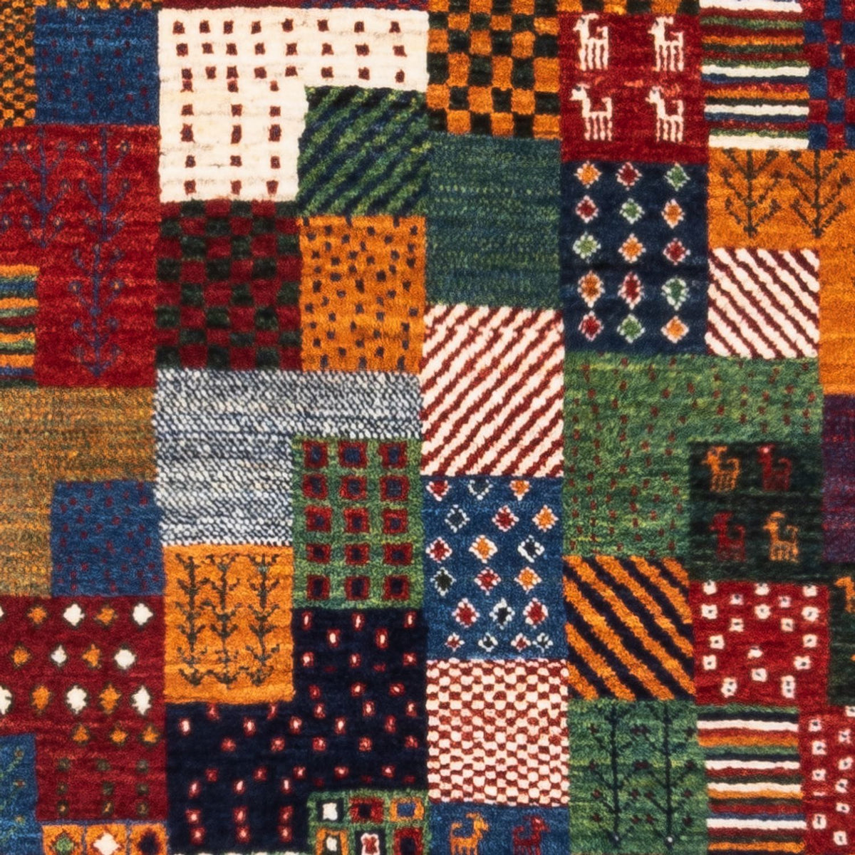 Gabbeh Teppich - Loribaft Perser - Royal - 124 x 85 cm - mehrfarbig