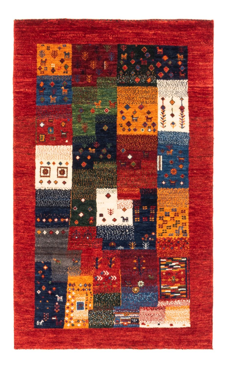 Gabbeh Teppich - Loribaft Perser - Royal - 132 x 82 cm - mehrfarbig