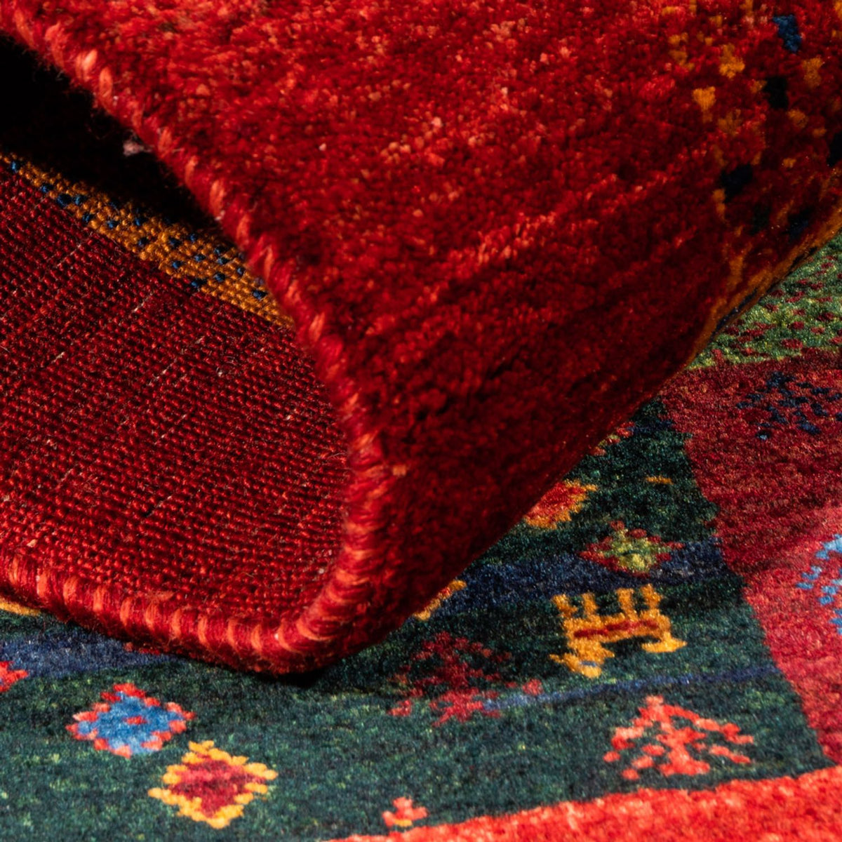 Gabbeh Teppich - Loribaft Perser - Royal - 132 x 82 cm - mehrfarbig