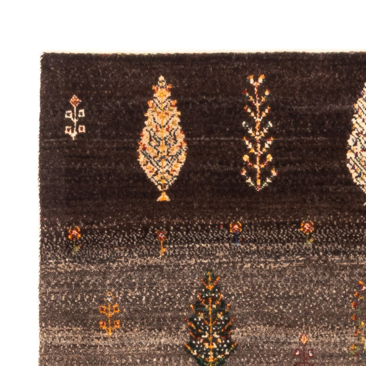 Gabbeh Teppich - Loribaft Perser - Royal - 125 x 88 cm - grau