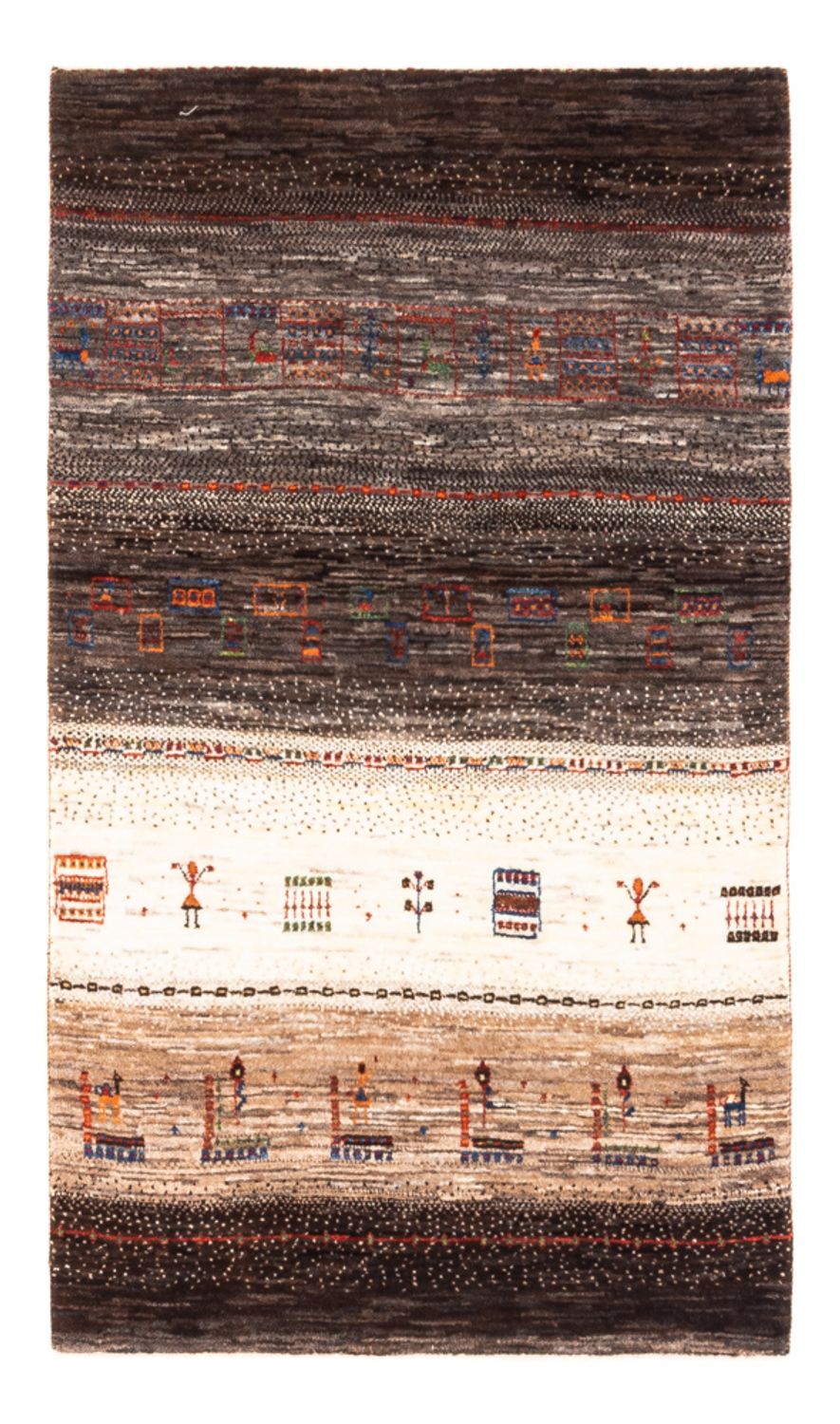 Gabbeh Teppich - Loribaft Perser - Royal - 137 x 85 cm - braun