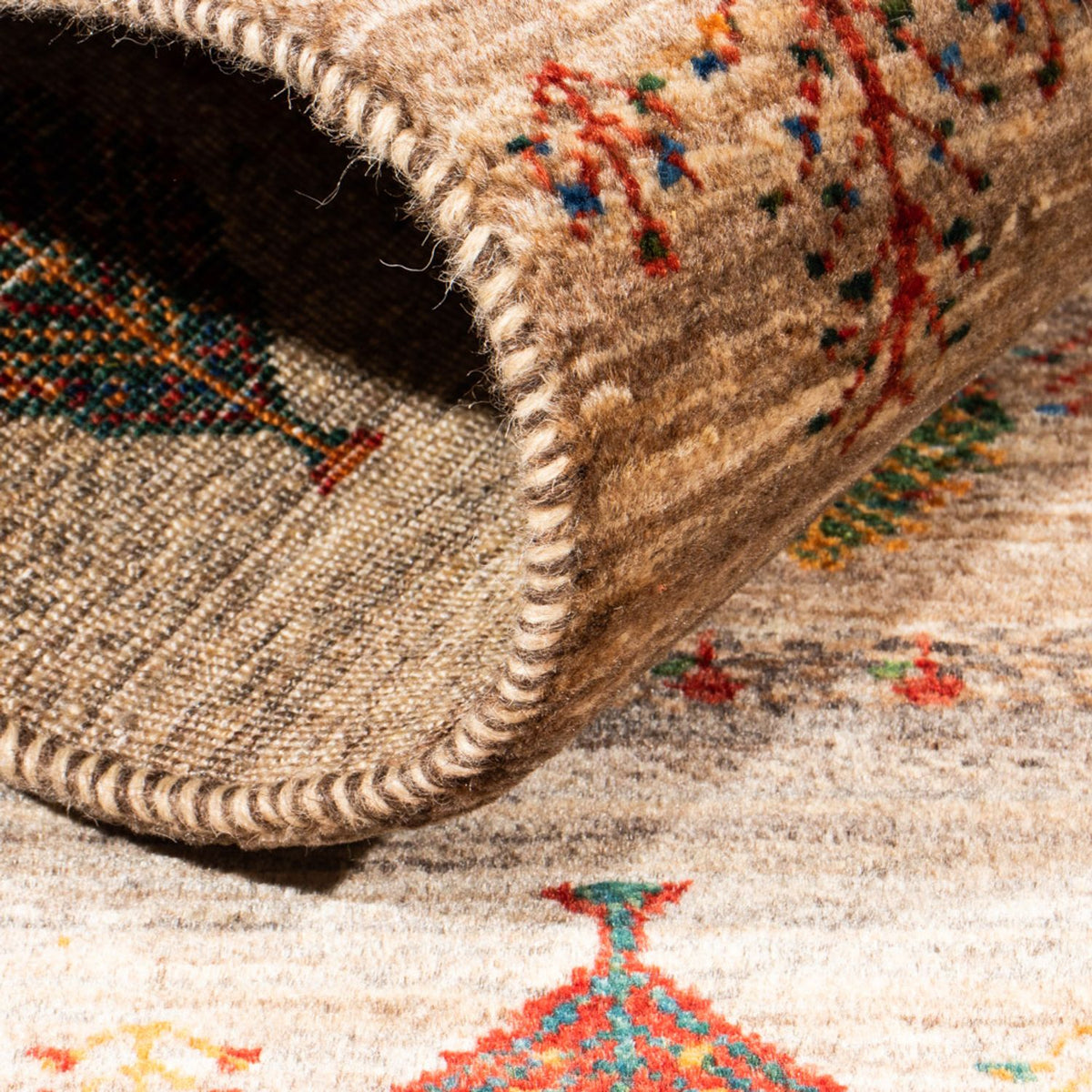 Gabbeh Teppich - Loribaft Perser - Royal - 130 x 84 cm - mehrfarbig