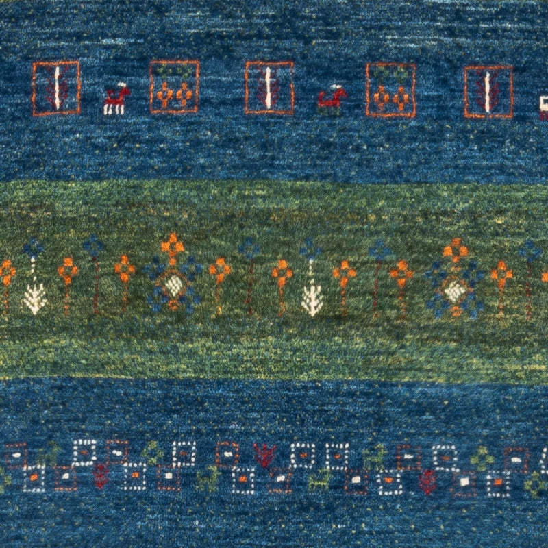 Gabbeh Teppich - Loribaft Perser - Royal - 130 x 85 cm - blau