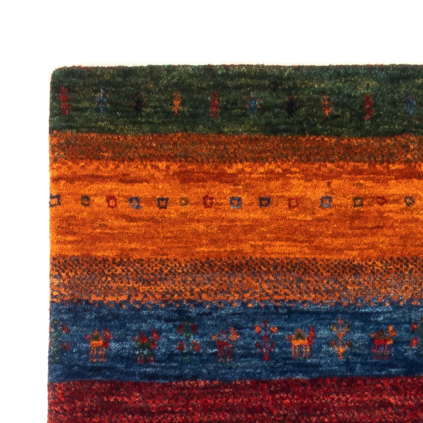 Gabbeh Teppich - Loribaft Perser - Royal - 137 x 86 cm - mehrfarbig