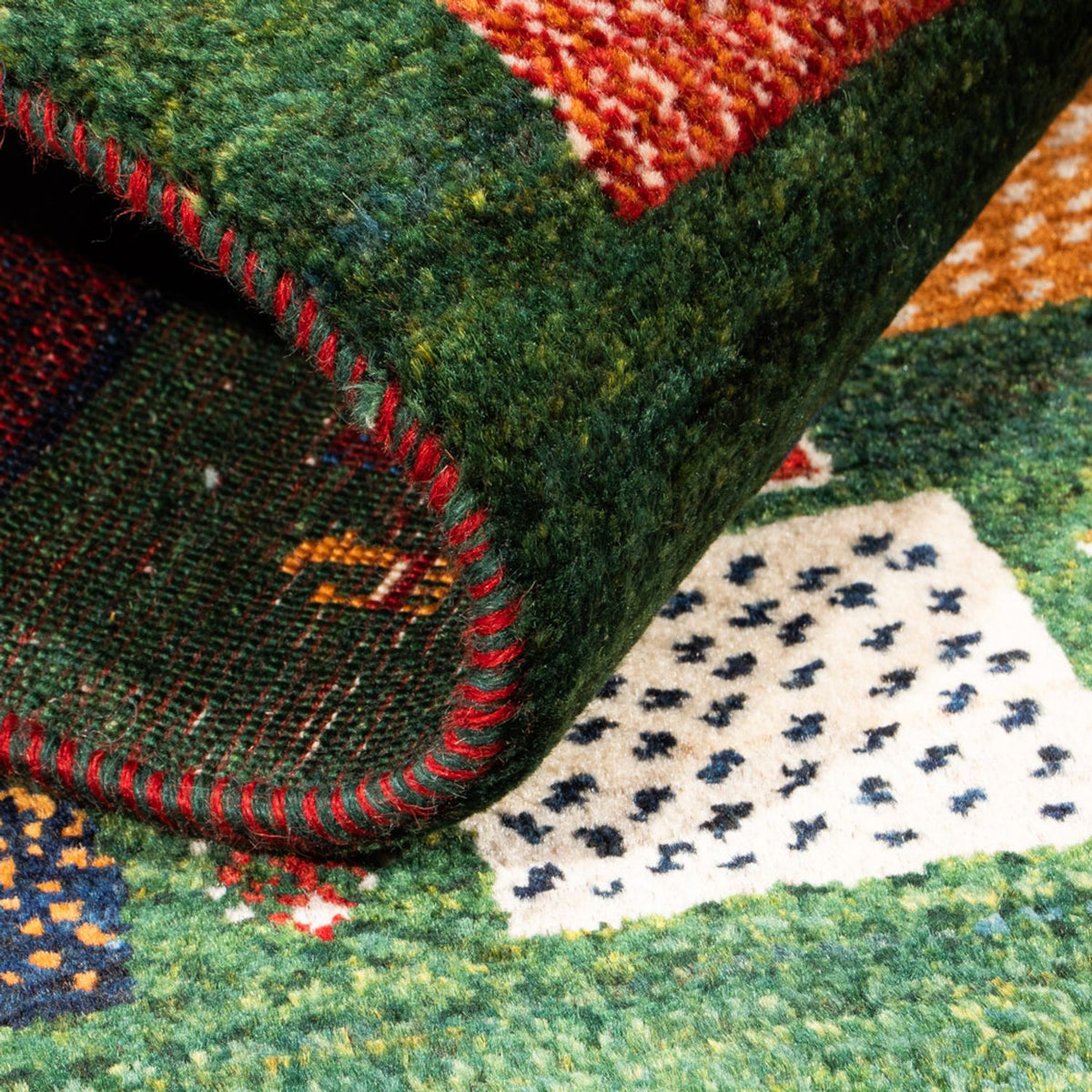 Gabbeh Teppich - Loribaft Perser - Royal - 117 x 83 cm - mehrfarbig