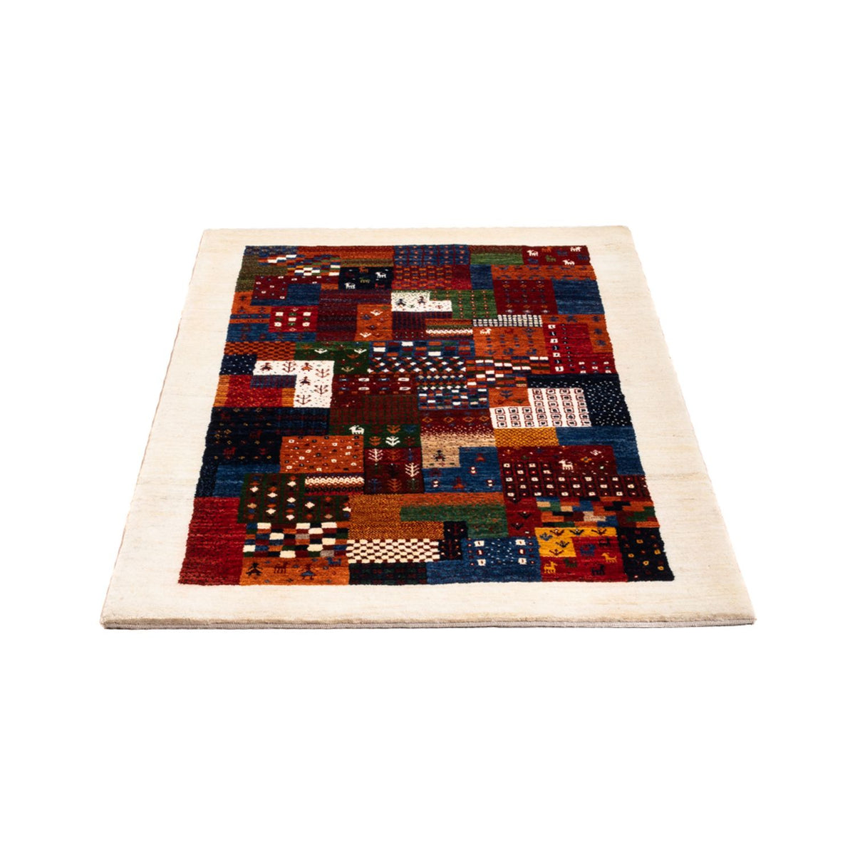 Gabbeh Teppich - Loribaft Perser - Royal - 134 x 84 cm - mehrfarbig