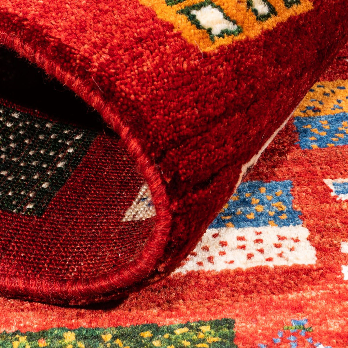 Gabbeh Teppich - Loribaft Perser - Royal - 126 x 84 cm - mehrfarbig