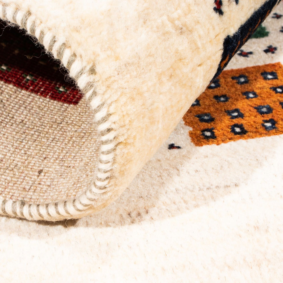 Gabbeh Teppich - Loribaft Perser - Royal - 112 x 80 cm - mehrfarbig