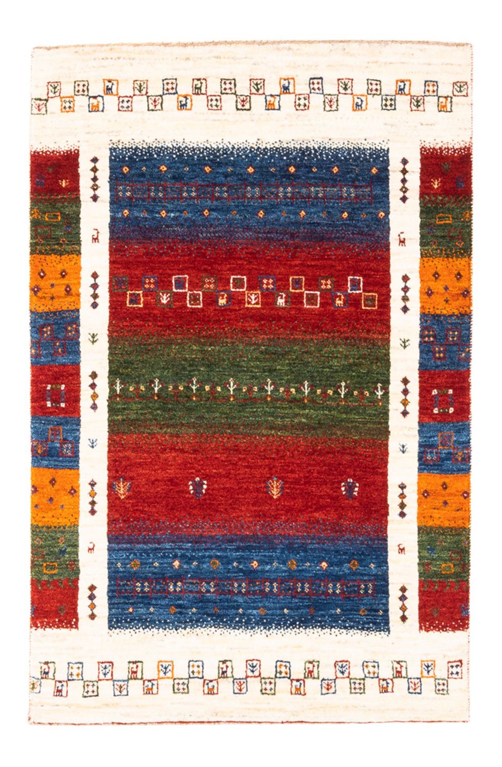 Gabbeh Teppich - Loribaft Perser - Royal - 122 x 82 cm - mehrfarbig