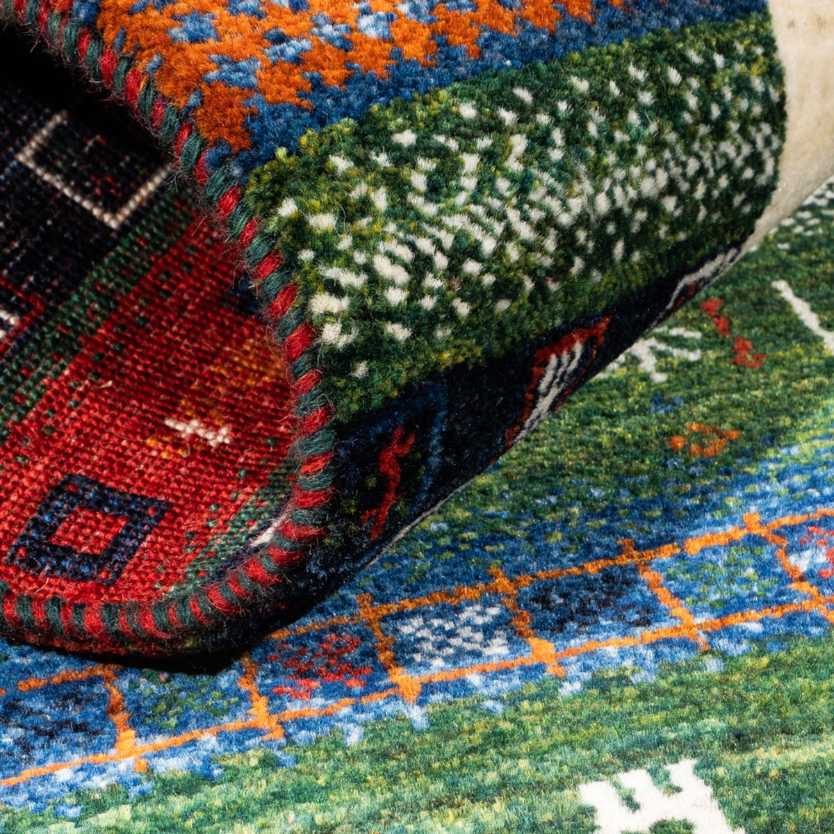 Gabbeh Teppich - Loribaft Perser - Royal - 132 x 83 cm - mehrfarbig