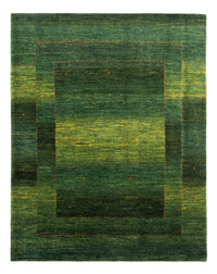 Tapis Gabbeh - Loribaft Persan - 191 x 153 cm - vert