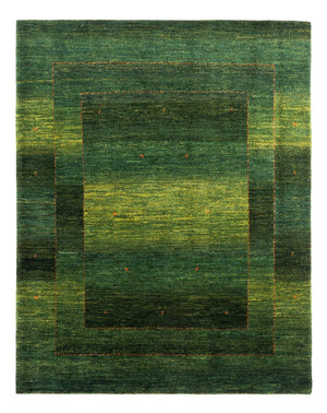 Gabbeh Teppich - Loribaft Perser - 191 x 153 cm - grün