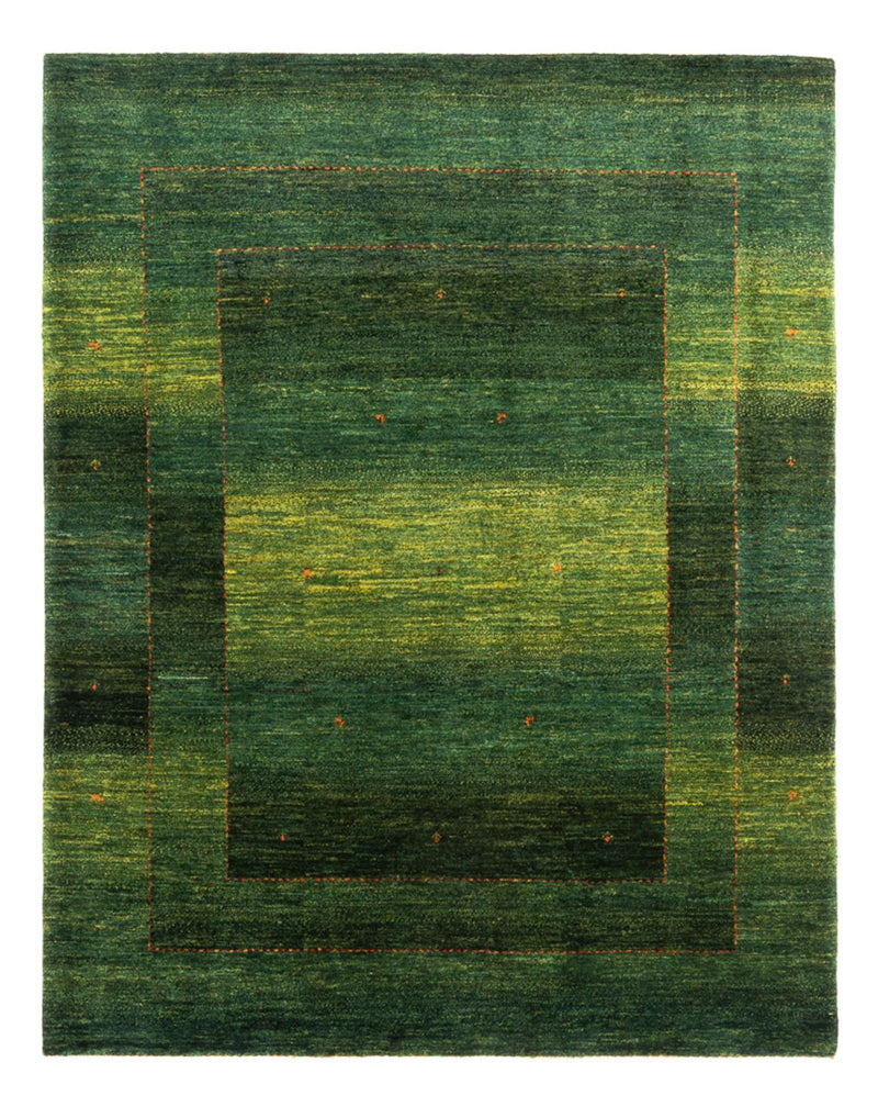 Gabbeh Teppich - Loribaft Perser - 191 x 153 cm - grün