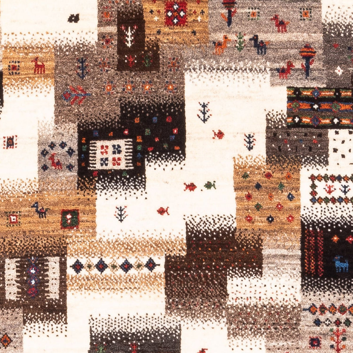 Gabbeh Teppich - Loribaft Perser - Royal - 147 x 85 cm - grau