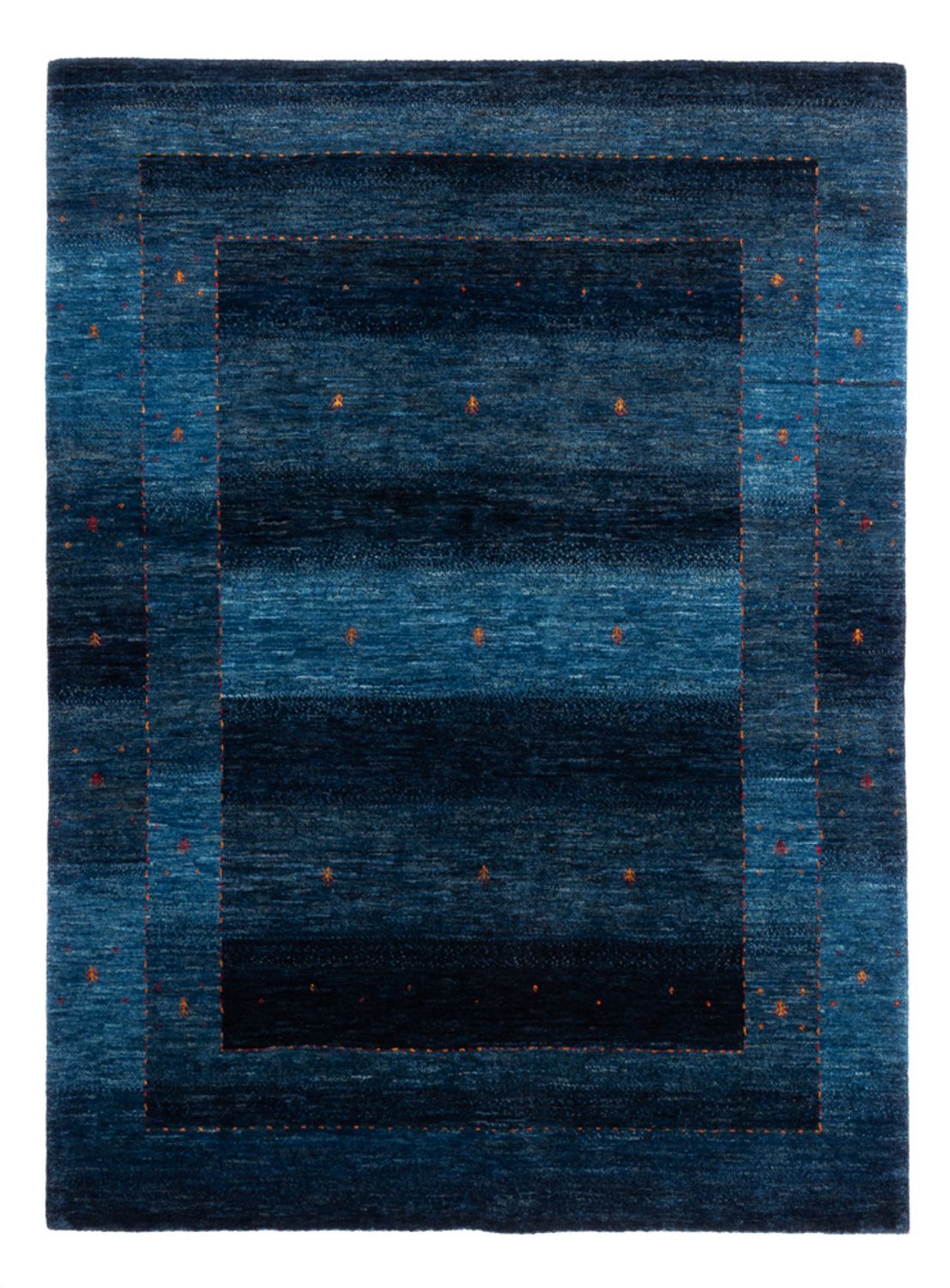 Gabbeh Teppich - Loribaft Perser - 202 x 154 cm - blau