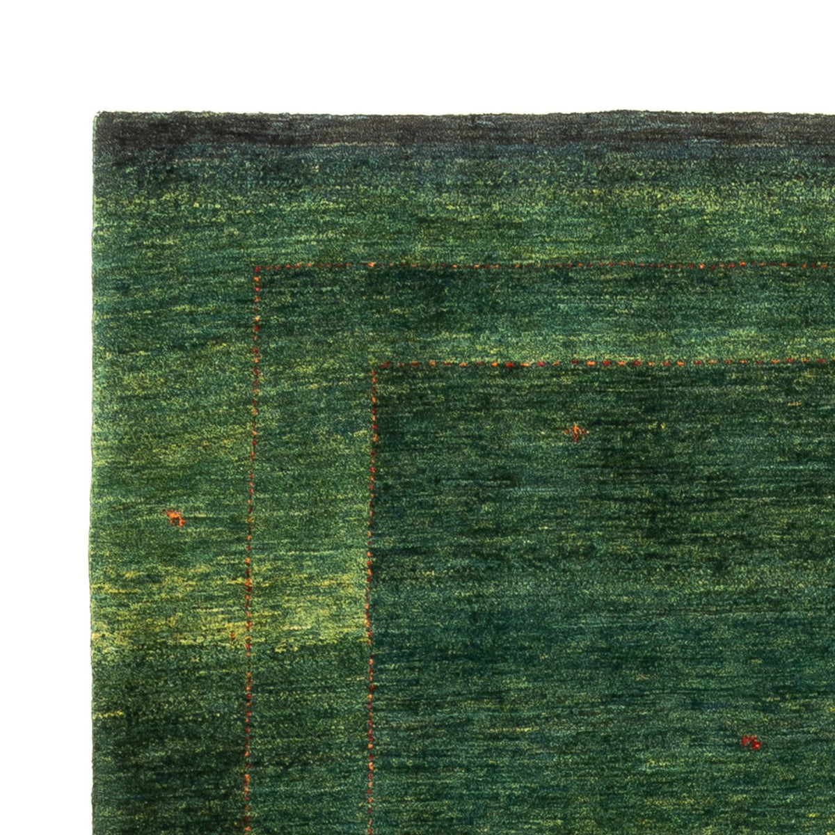 Gabbeh Teppich - Loribaft Perser - 197 x 135 cm - grün