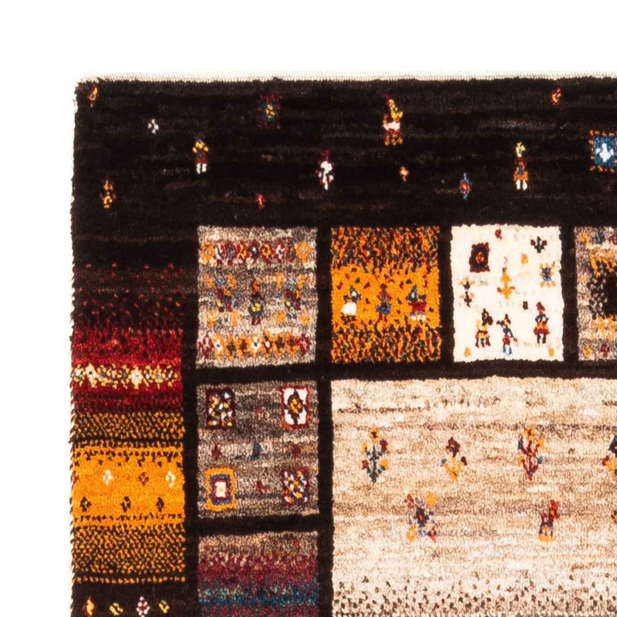 Gabbeh Teppich - Loribaft Perser - Royal - 136 x 87 cm - mehrfarbig