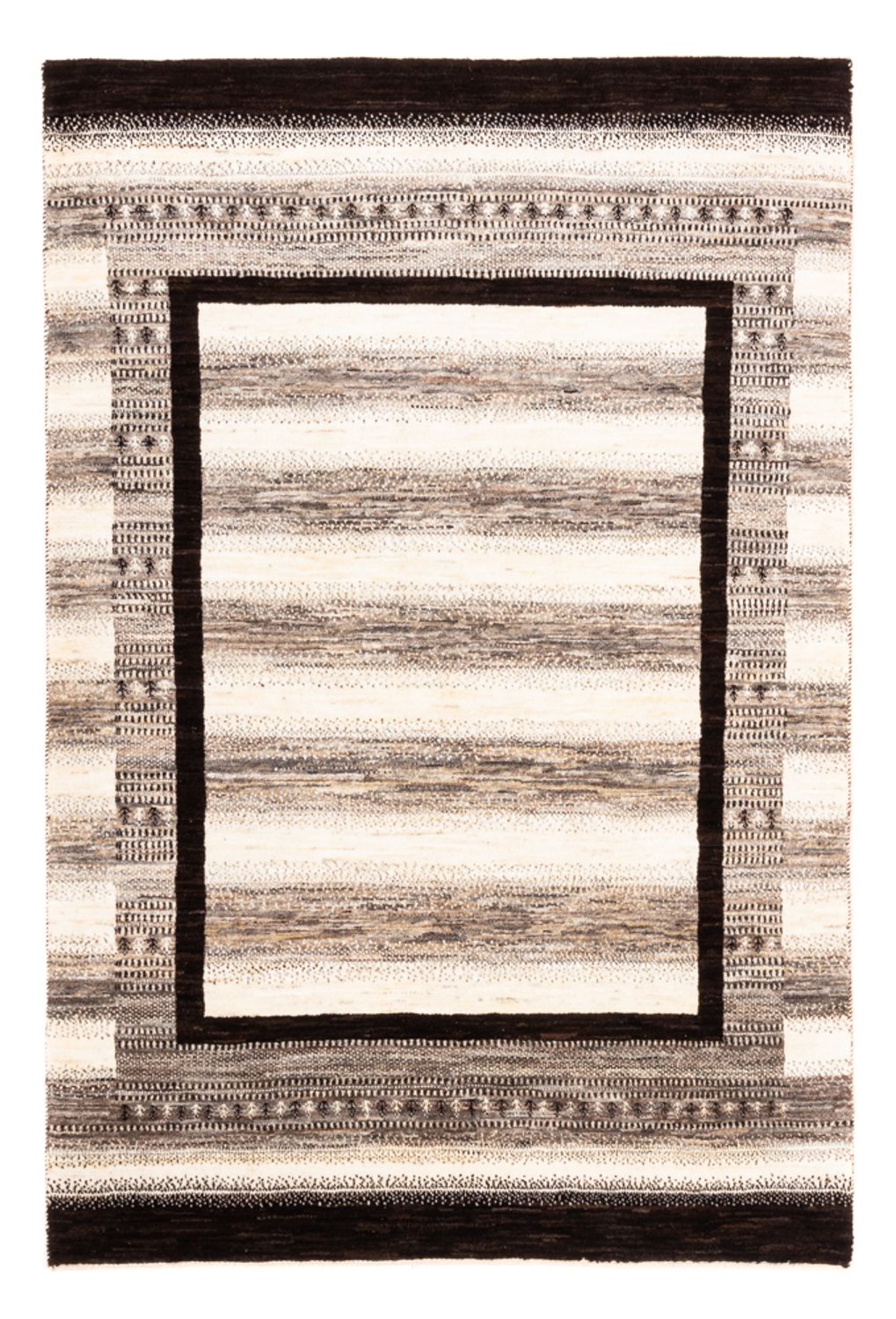 Gabbeh Teppich - Loribaft Perser - Royal - 194 x 133 cm - natur