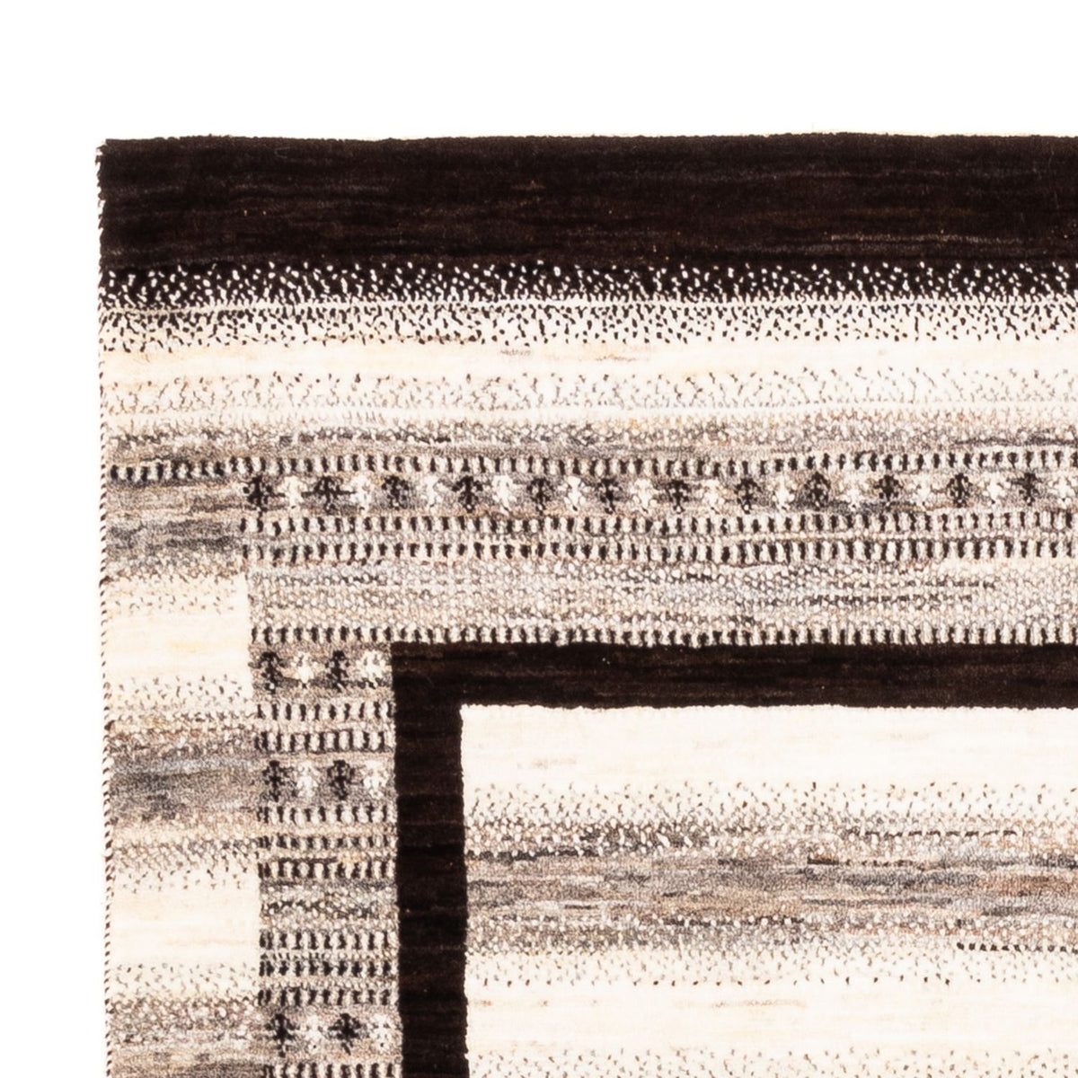 Gabbeh Teppich - Loribaft Perser - Royal - 194 x 133 cm - natur