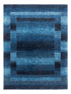 Tapis Loribaft Tapis 153x204cm - Perserteppich Wollteppich - bleu - Rectangle / Bleu / 153 x 204 cm Rectangle
