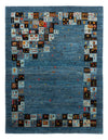 Loribaft Tappeto 154x199cm - Perserteppich Wollteppich - blu - Rettangolo / Blu / 154 x 199 cm Rettangolo