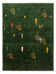 Gabbeh Teppich - Loribaft Perser - 191 x 143 cm - grün
