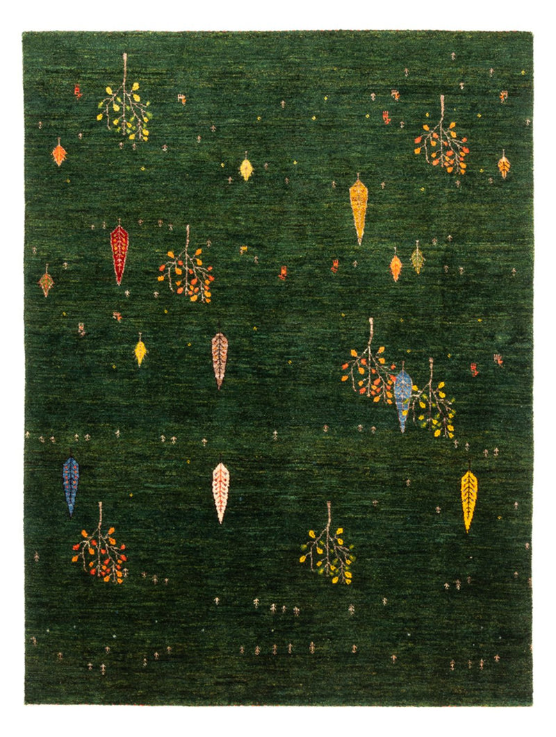 Gabbeh Teppich - Loribaft Perser - 191 x 143 cm - grün