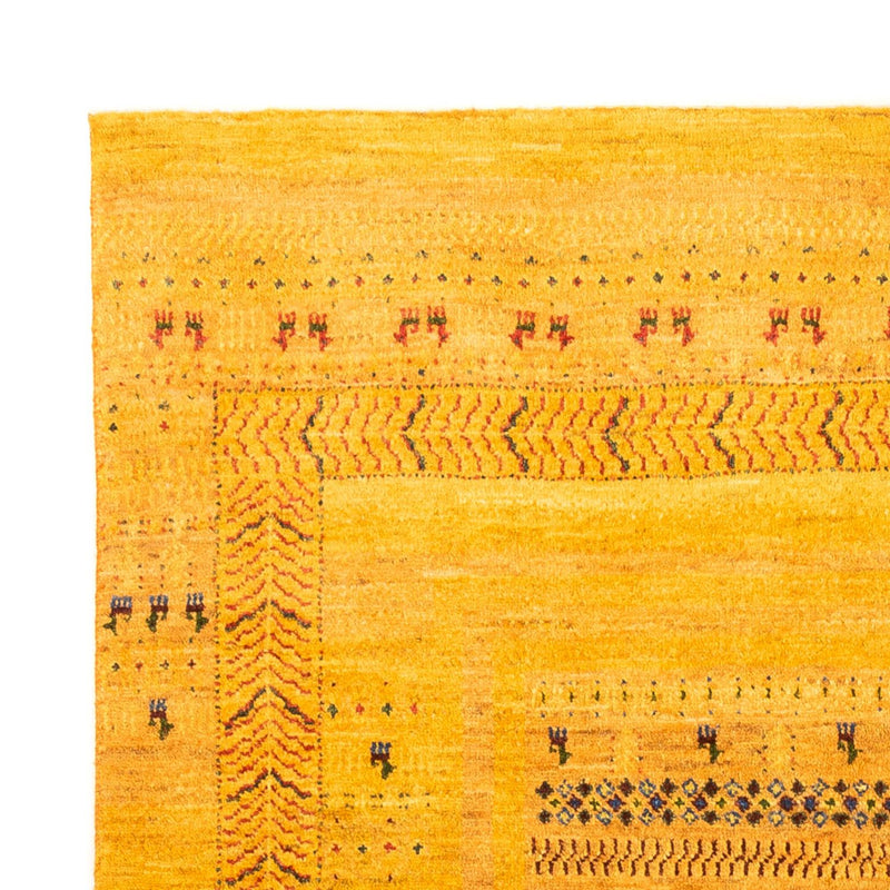Gabbeh Teppich - Loribaft Perser - Royal - 198 x 152 cm - gold