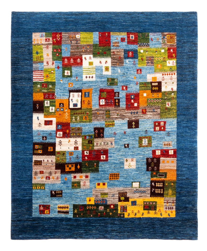Gabbeh Teppich - Loribaft Perser - Royal - 192 x 159 cm - blau