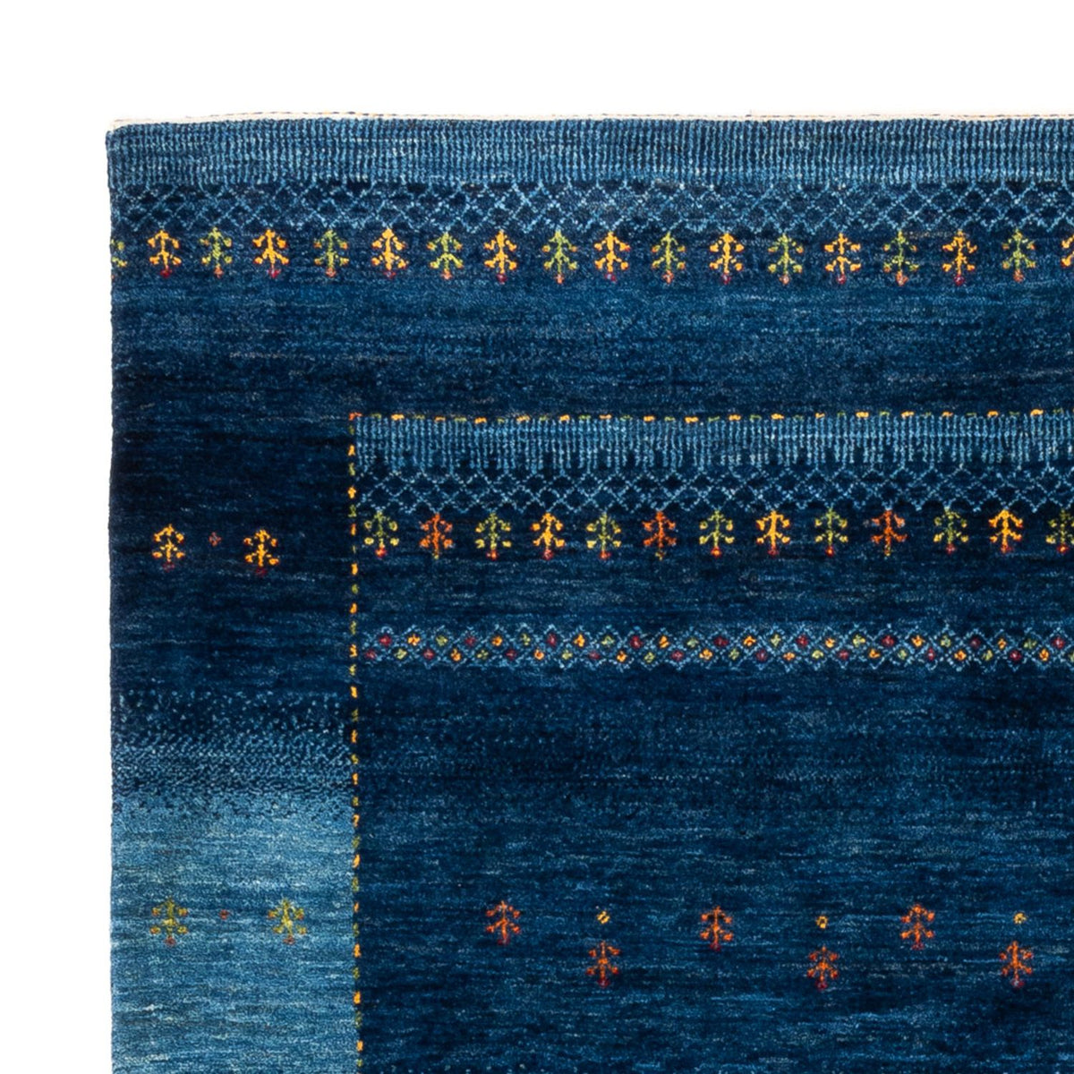 Gabbeh Teppich - Loribaft Perser - 207 x 157 cm - blau