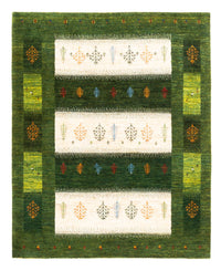 Tapis Gabbeh - Loribaft Persan - 197 x 155 cm - vert