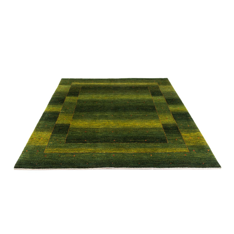 Gabbeh Teppich - Loribaft Perser - 207 x 154 cm - grün