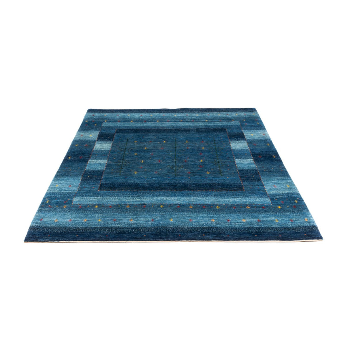 Gabbeh Teppich - Loribaft Perser - 209 x 154 cm - blau