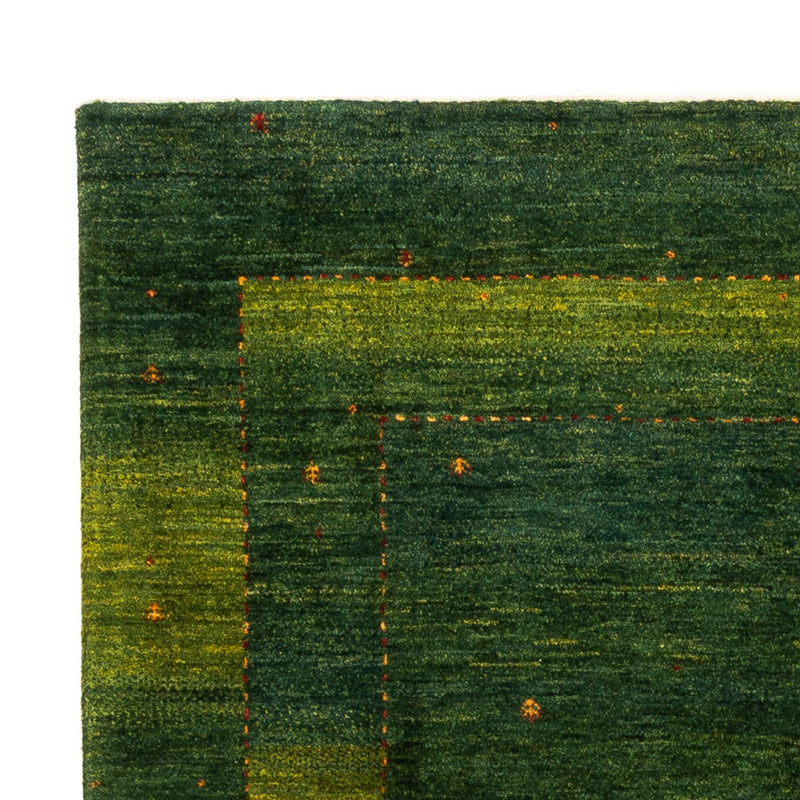 Gabbeh Teppich - Loribaft Perser - 198 x 146 cm - grün
