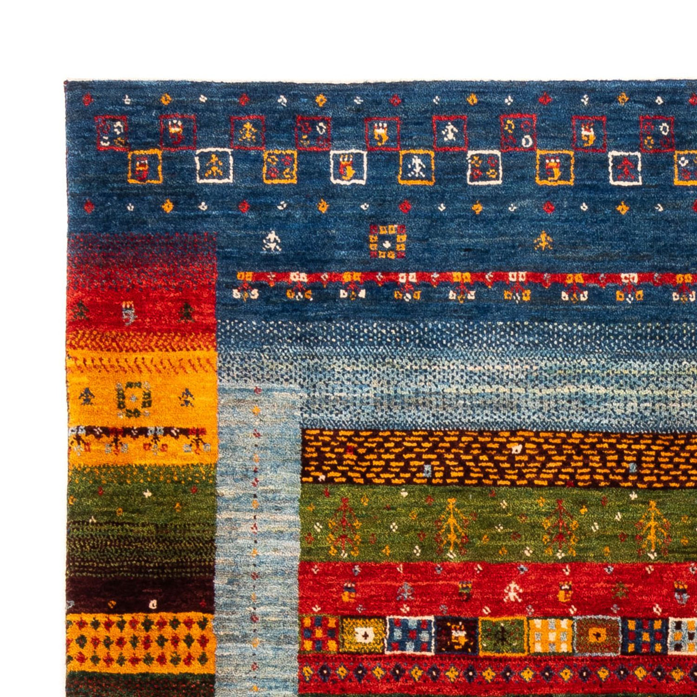 Gabbeh Teppich - Loribaft Perser - Royal - 194 x 165 cm - mehrfarbig