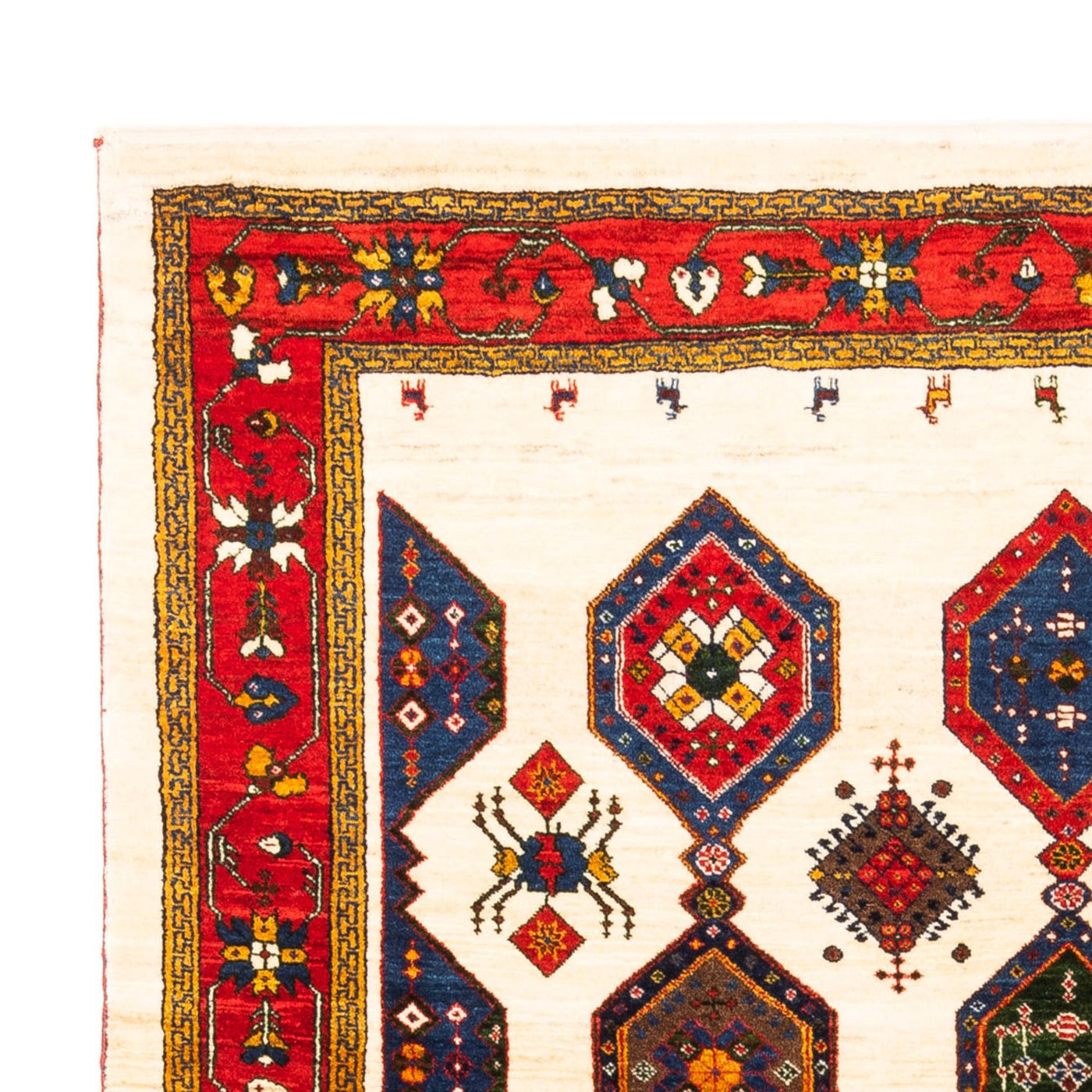 Gabbeh Persisch Teppich 205x153cm - Perserteppich Wollteppich