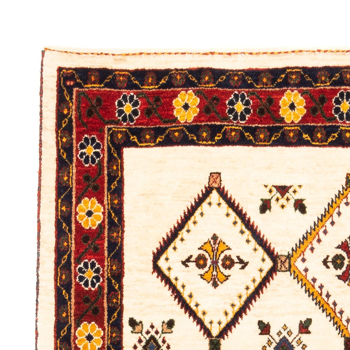 Gabbeh Persisch Teppich 114x155cm - Perserteppich Wollteppich