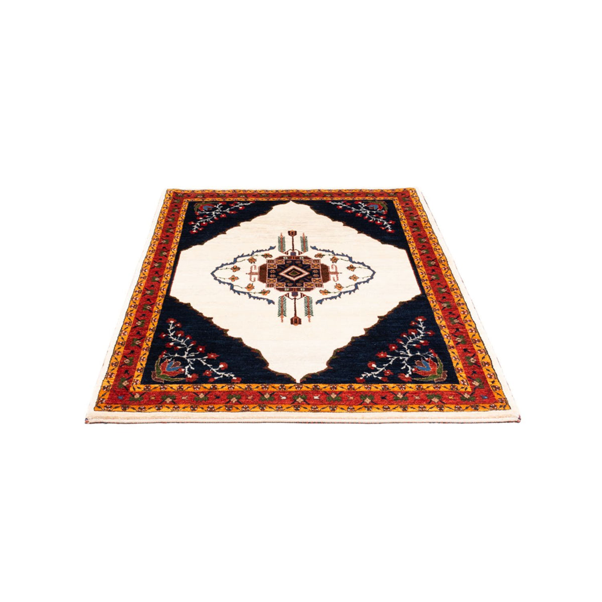 Gabbeh Teppich - Perser - 162 x 115 cm - creme