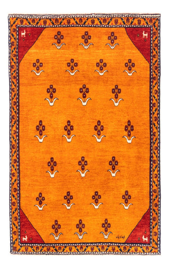Gabbeh Teppich - Perser - 155 x 104 cm - gold